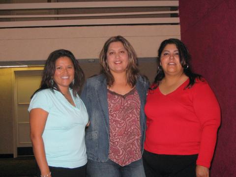 Victoria Begay, Diane Wade and Tre Wade