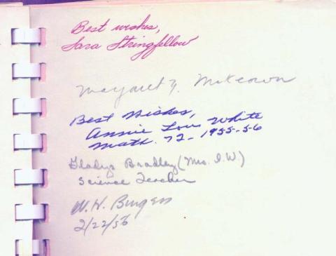 Autographs McLaurin 1955-56