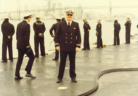 Lt Bateman 1983 on USS Coral Sea