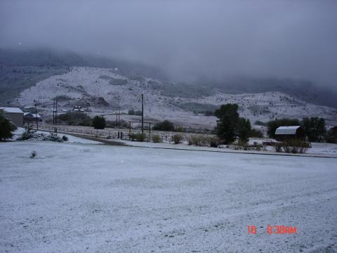 Butte snow in June