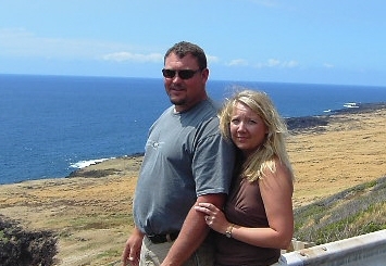 Ken & I at Dad's house in Hawaii