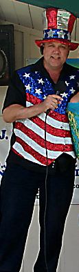 DJ Ken Steely during a 4th of July Celebratio