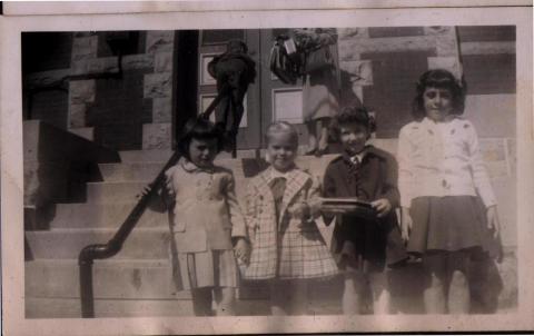 kindergarden 1st day of school 1951