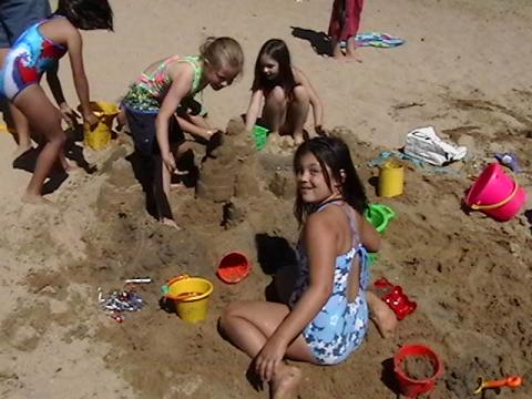 Tan like her mama-Dayna at the lake