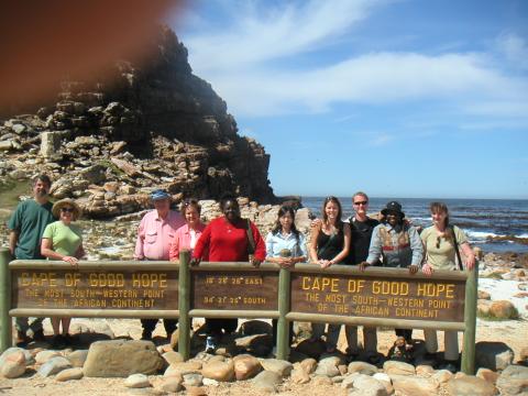Our tour group at the Cape of Good Hope