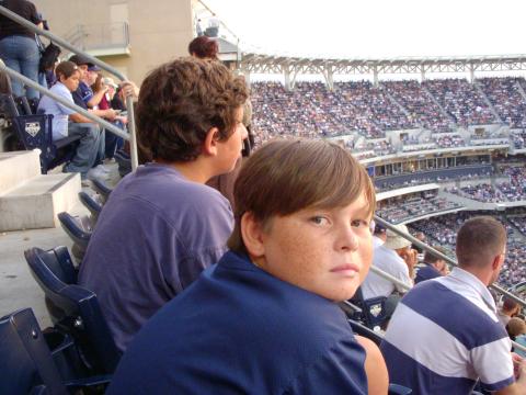 Christion at Padre's baseball stadium