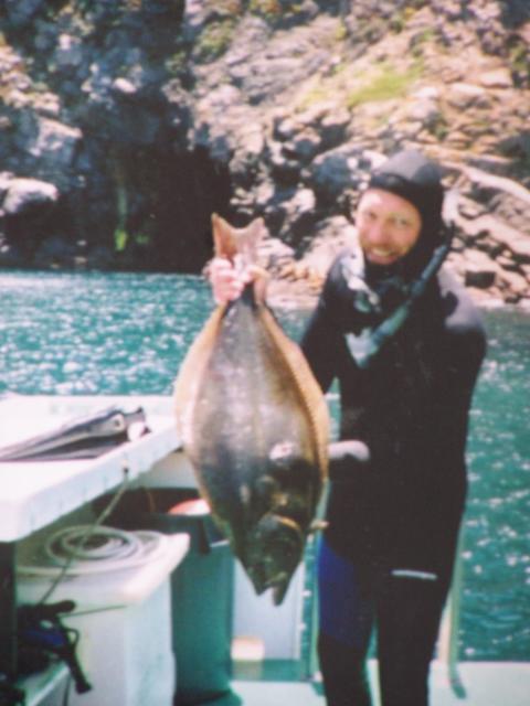 28 lb. Halibut spear