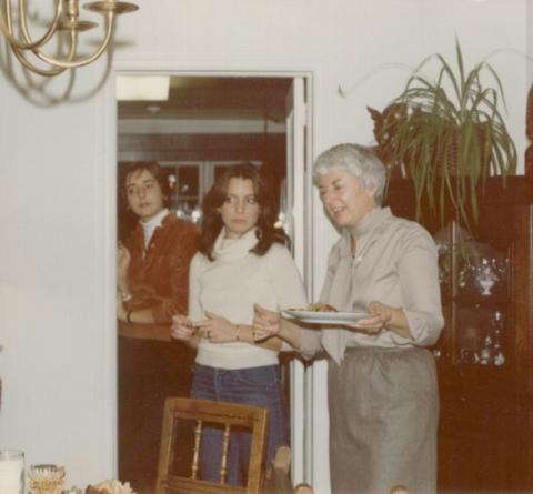 mom and sisters Thanksgiving 1979
