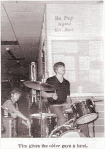 Tim on Drums
