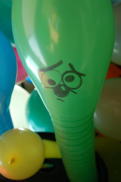 Balloons with faces