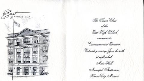 1956 Graduation Invitation