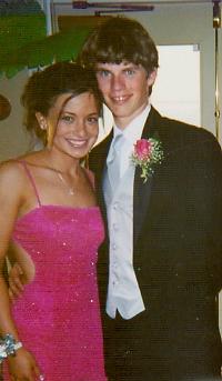 Alli and her date Chad at Prom(2003)