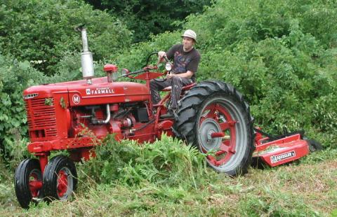 Me doing "work" with my Farmall M