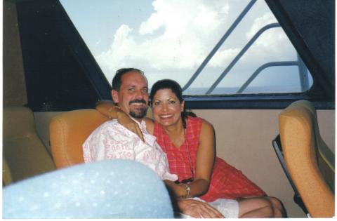 Ken (my husband) & Elba at The Bahamas