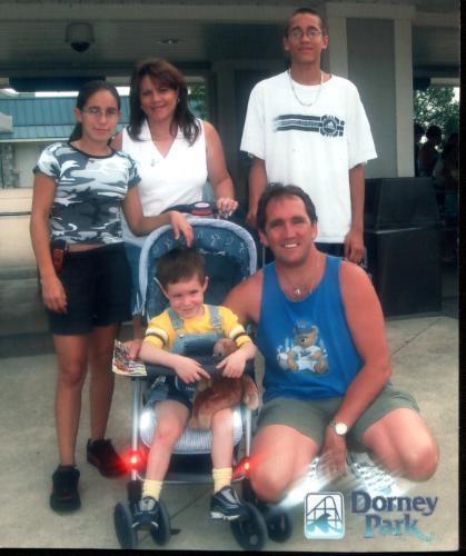 family at Dorney Park Summer 2003