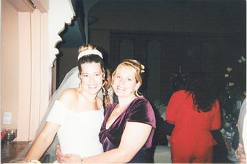 Jill and Kimmy at the wedding