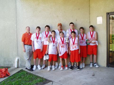 A Very Tired 2nd Place Basketball Team