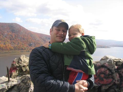 Daddy & C.J. at West Point.