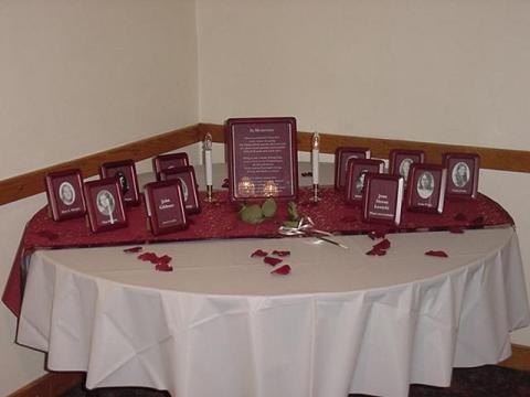 MEMORIAL TABLE