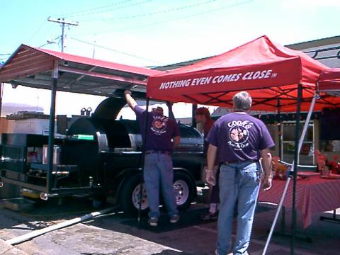 Ronnie & Ron at first BBQ competition