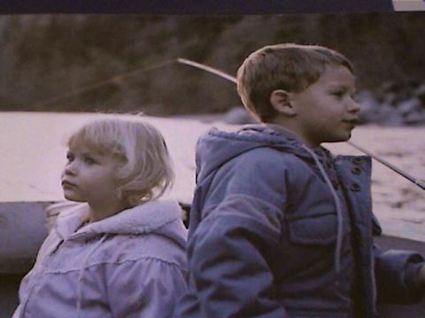 My kids 1988-89 ish Stephen & Bailey