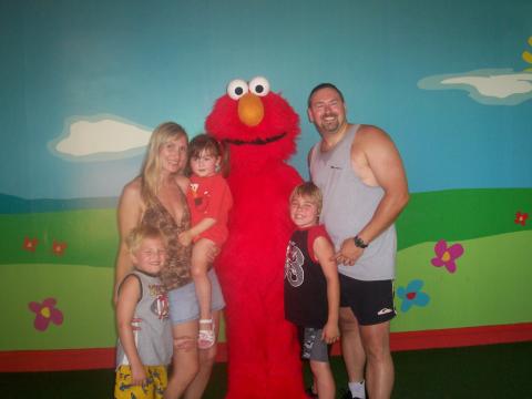 Edwards' meet Elmo!