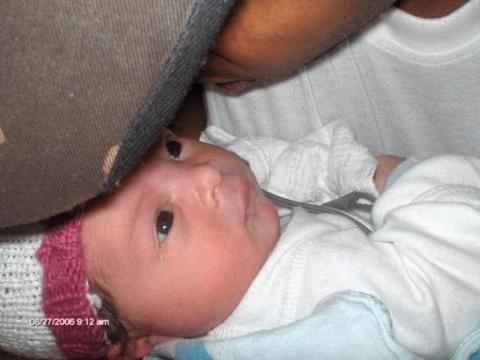 Maya and Daddy at Hospital