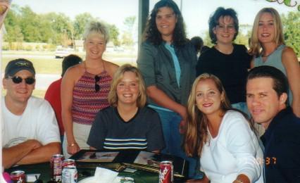 The gang at the picnic in the park