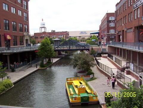 View of the canal in Bricktown