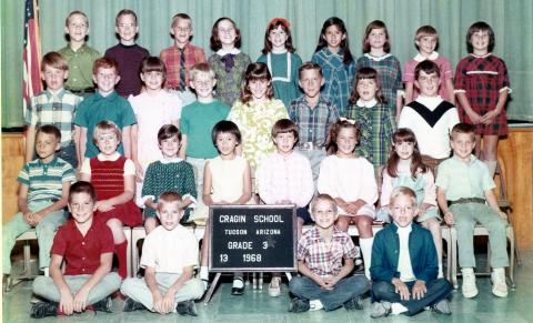 Cragin Elementary - 3rd Grade - Mrs. Muzzy - 1968-69
