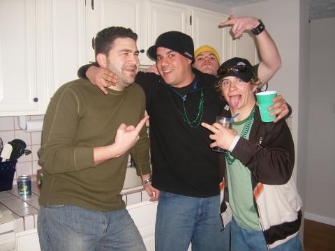 A few of my friends on St. Patty's day..