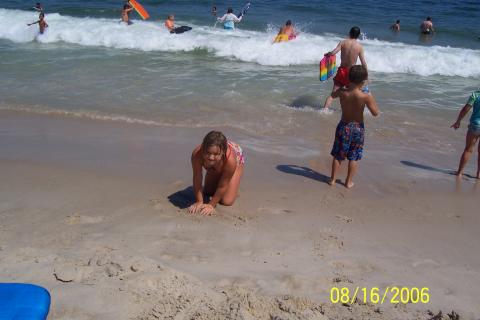 Meghan at the beach