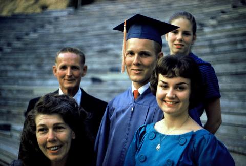 Bob's graduation at Occidental College