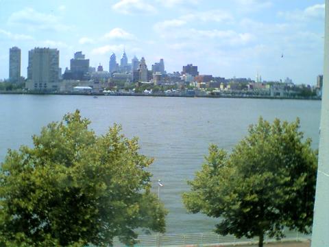 Phila.scene from N.J side of river