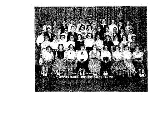 Gompers Class of 1956 in 7th Grade