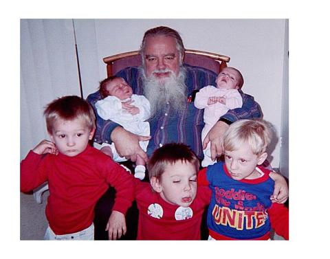 Gordon & 5 grandkids 2001