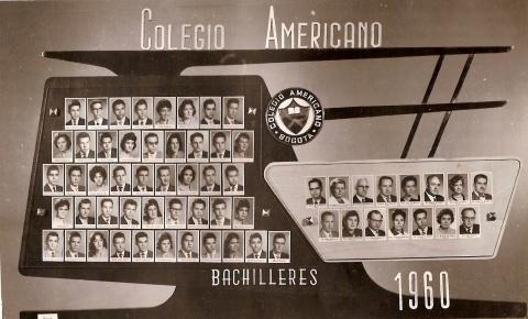 Bachilleres Colegio Americano 1960