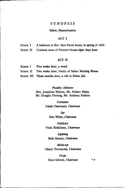 The Crucible LHS 1967 program p3