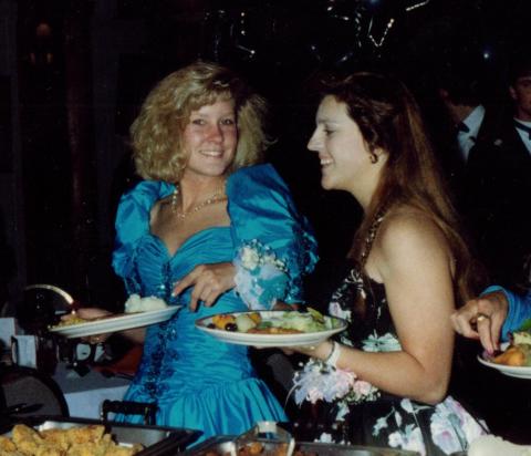 Sr. prom 1989..Stacy and Michelle