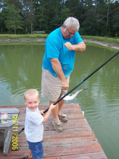 my son's first fish