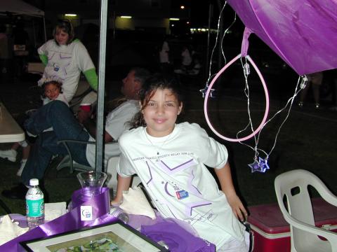 Carly age 9 - Relay for Life 4/05