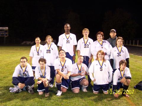 Jon's soccer team 2nd place 2007