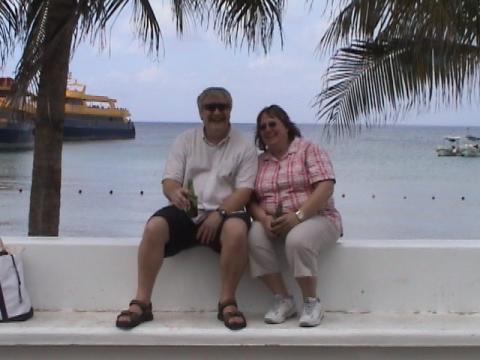 Taking a break in Cozumel