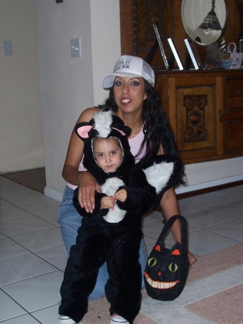 Holloween: Lil stinker Angelina & mom