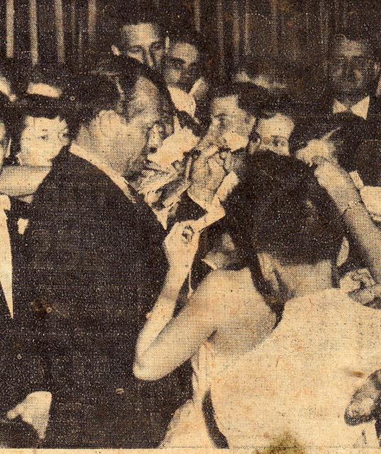 Vaughn Monro visits Jr-Sr Prom 1954