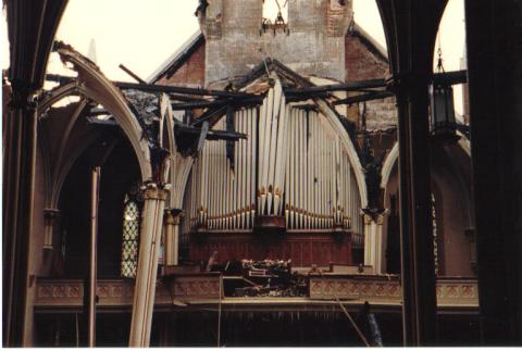 The beautiful organ and choir loft.