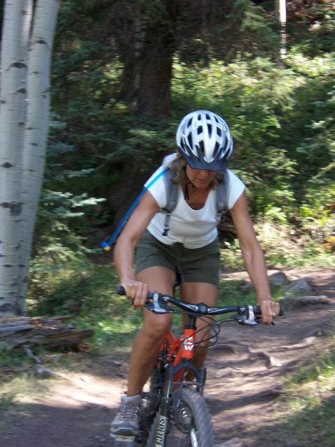 Michiel Mt biking in Telluride '05