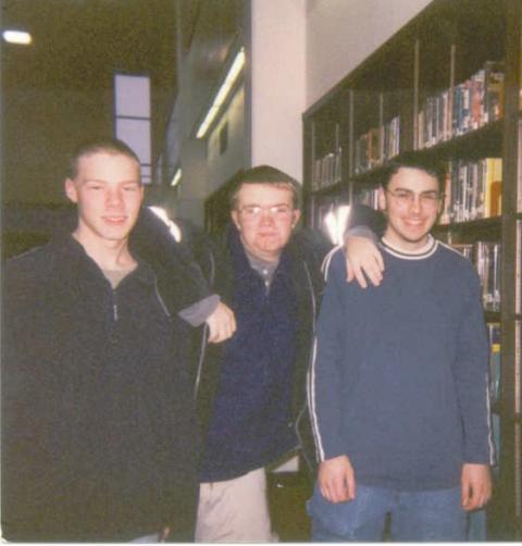 Matt, Chris, & Paul in the Library