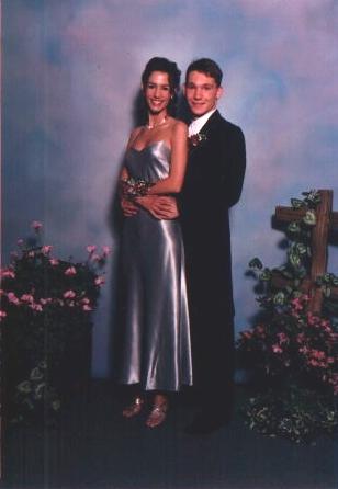 Senior Prom 1995 with now husband