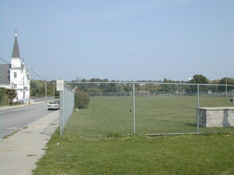 Chestnut St where I lived,no tenements now.Baseball fields